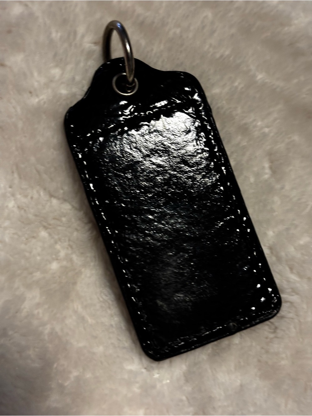 Coach Black Glitter Resin Bag Tags Duo - Picture 7 of 8